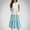 Light Blue, variant on Weekly Lisbinx Girls Summer Dress 2025 Short Sleeve Crewneck Boho Dresses Trendy Designs Loose Fit Active Stripe Print Plus Size Girls Dresses for Picnic Outing