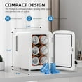 thumbnail image 5 of Compact Refrigerator, Portable Mini Fridge, Skin Care, for Bedroom, Car, Office & Dorm, Small Cooler for Cosmetics, Beverage and Food, 5 of 7