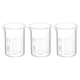 thumbnail image 1 of Unique Bargains 3Pack 10ml Low Form Glass Beaker, 3.3 Borosilicate Glass Graduated Measuring Cups with Spout, 1 of 5