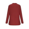 thumbnail image 5 of Besolor Women's Collared Sweaters Long Sleeve V-Neck Casual Shirts Fall Winter Knit Ribbed Lightweight Pullover Tops, 5 of 6
