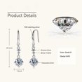 thumbnail image 3 of Apaison 925 Sterling Silver 1 ct Moissanite Bridal Earrings Gold Plated Drop Earrings For Women Wedding Gifts, 3 of 7