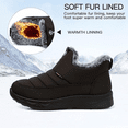 thumbnail image 5 of CHICVOMEY Waterproof Insulated Snow Boots for Women Comfort Outdoor Snow Boots with Fur Lined Slip On Ankle Booties Walking with Anti-Slip, 5 of 8