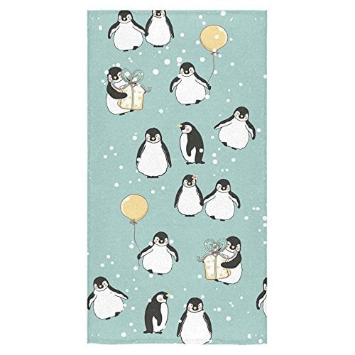 ZKGK Penguin Bath Towels Beach Bathroom Body Shower Towel 30"x56"(One