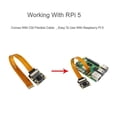 thumbnail image 5 of 8MP IMX219 1080P Camera Module for 5, 77 FOV MIPI- Interface, Comes with for Pi5 Flexible Cable, 5 of 5