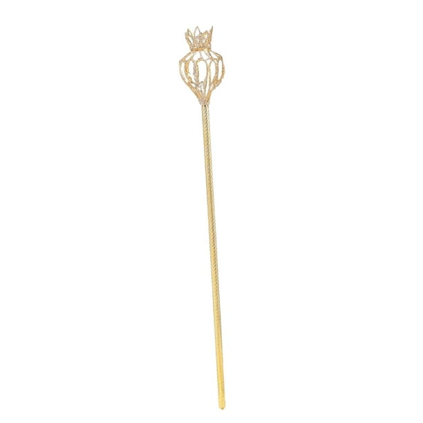Cetro de de imitación de accesorios de disfraces Personal del festival Disfraces Reina de la moda para utilería de fotos d Soledad Cetro de diamantes de imitación