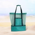 thumbnail image 6 of yuksok Beach Tote Bag Lightweight Leakproof Waterproof for Picnic Party Pool green, 6 of 9