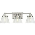 thumbnail image 5 of Hinton Collection Three-Light Brushed Nickel Farmhouse Bath Vanity Light, 5 of 8
