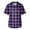 Purple, variant on Unisex Plaid Scrub Top Comfortable, Durable, and Stylish Medical Uniform for Healthcare Professionals