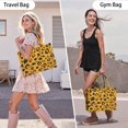 thumbnail image 6 of Large Capacity Tote Bag,Yellow and Black Of Leopard Print Handbag Fashion Luxury Tote Bag,15.7"x13"x 5.1" Inches,Laptop Compatible, 6 of 6