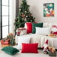thumbnail image 6 of Lomyolo Farmhouse Decoration Christmas Tree Pillow Covers Pack of 2 - 18×18 Soft Faux Fuzzy Sofa Decorative Throw Cushions Cozy Fleece Fabric for Home Winter Holiday Christmas Decor, 6 of 7