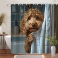 thumbnail image 4 of JHyouerji Shower Curtain,Waterproof Decor Curtain,24x70 Inch Rustic Bath Curtain with Hooks for Bathroom Hotel, 4 of 7