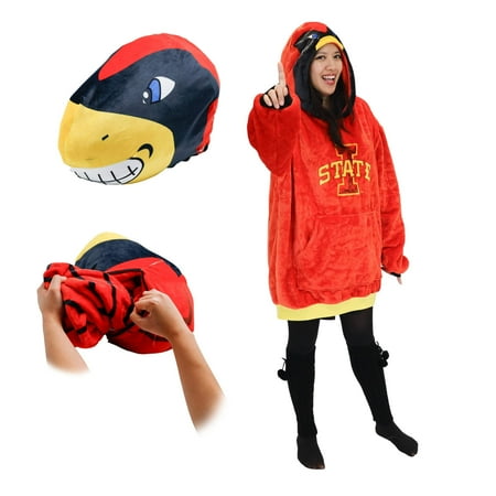 Iowa State University Cy the Cardinal Snugible | Blanket Hoodie & Pillow