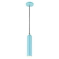 thumbnail image 4 of 46751-74 Livex Lighting Ardmore - 1 Light Pendant in Mid Century Modern Style - 5.13 Inches wide by 16.5 Inches high-Shiny Baby Blue Finish, 4 of 8