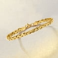 thumbnail image 3 of Ross-Simons 14kt Yellow Gold Flat Rope-Chain Bracelet, Women's, Adult, 3 of 5