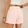 thumbnail image 4 of vigerkar Women Comfy Drawstring Casual Shorts with Pocketed Elastic Waist Trendy Summer Loose Lounge Beach Shorts 2025 Pink, XL, 4 of 6
