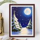 thumbnail image 4 of Cuadros Decorativos Kit de noche de Navidad de pintura de diamante de taladro redondo completo 5D DI Likrtyny embutido en tela, 4 of 9
