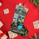 thumbnail image 4 of Una Película de Minecraft Tema: Calcetines de Navidad, fino lino blanco para colgar en escaleras y chimenea, decoración navideña para el hogar, regalo de Navidad.54cm×38cm, 4 of 5