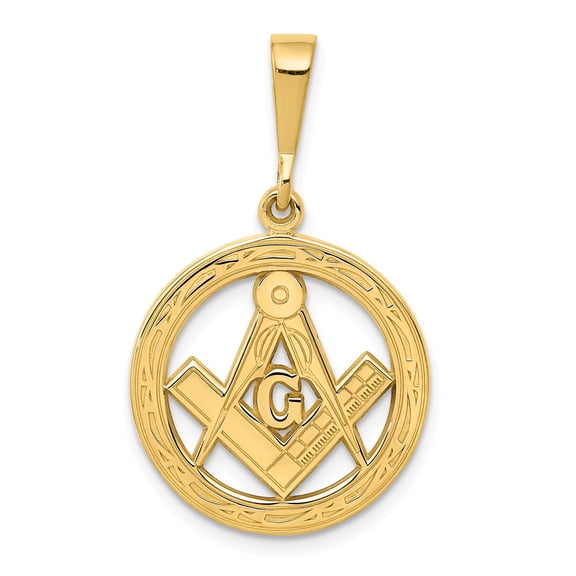 14k Gold Masonic Pendant, Pendants for Necklace