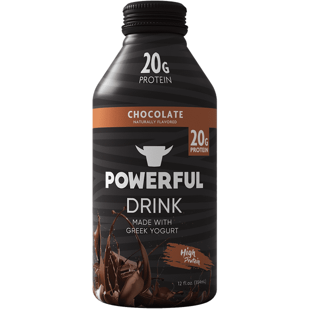 Powerful Drink Chocolate Greek Yogurt Protein Drink, 12oz