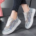 thumbnail image 2 of AUDeals Espadrilles Tissées pour Femmes, Chaussures Rétro à Plateforme Tressée avec Confort Léger Décontracté pour la Marche et la Randonnée (Bleu Ciel, 9), 2 of 8