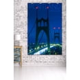 thumbnail image 3 of Portland, Oregon, St. Johns Bridge Night (36x54 Giclee Gallery Art Print, Vivid Textured Wall Decor), 3 of 3