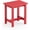Bright Red, variant on Outdoor Side Table, HDPS Small Outdoor Table, Adirondack Side Table, Outside End Table for Patio, Porch, Deck, Pool, Weather Resistant/Easy Maintenance/Indoor or Outside Use, Orange