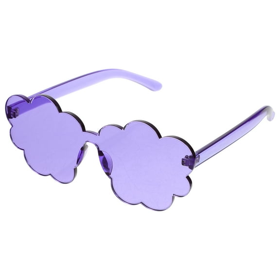 Toyandona Frameless Flower Party Sunglasses Rimless Cloud Glasses for Women