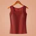 thumbnail image 5 of Ichuanyi Women's Round Neck Padded Camisole, Sleeveless Built-in Bra Tank Top, Solid Color Supportive Cami Blouse, Comfortable Shapewear Top, 5 of 9