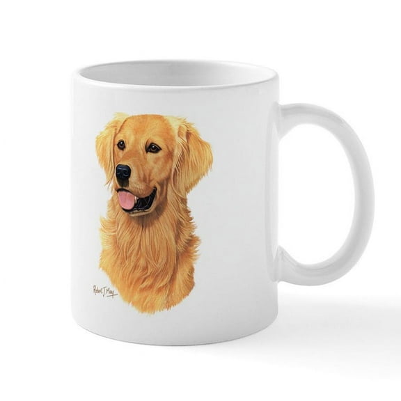 CafePress - Golden Retriever Mug Mugs - 11 oz Ceramic Mug - Novelty Coffee Tea Cup