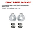 thumbnail image 4 of R1 Concepts Front Rear Brakes and Rotors Kit |Front Rear Brake Pads| Brake Rotors and Pads| Ceramic Brake Pads and Rotors WGWN2-13045, 4 of 5