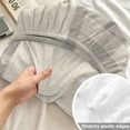 thumbnail image 4 of Twin Sze Fitted Sheet Set - Retro Grey 2 Piece Bedding Sets 16" Deep Pocket Fitted Sheet with 1 Pillowcase, Farmhouse Buffalo Plaid Vintage Beige Brushed Microfiber Hotel Luxury Bed Sheets, 4 of 9