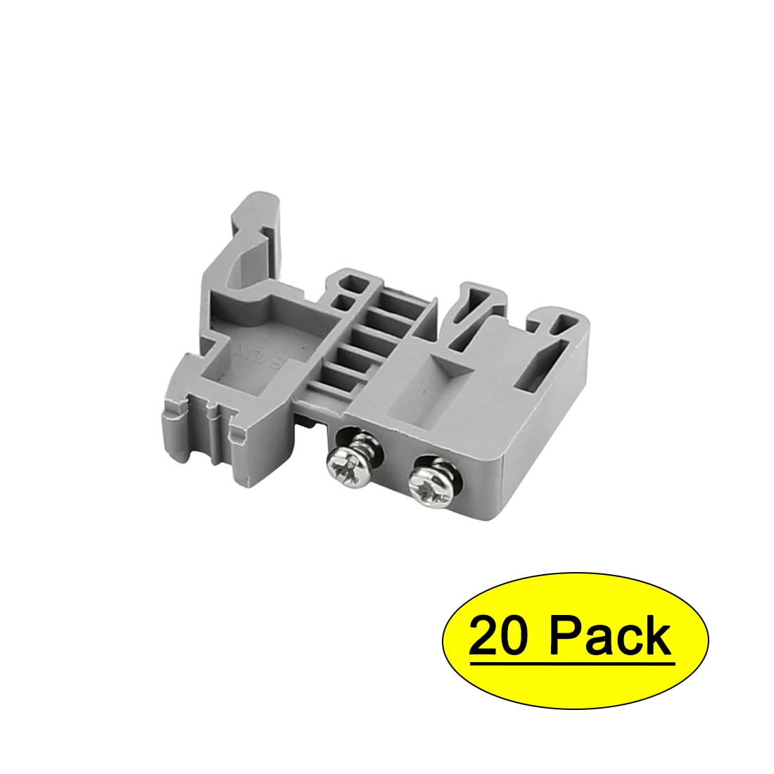 Lot of 20 New DIN Rail Mounting Terminal Clips for 35mm DIN Rail Wiring Duct 