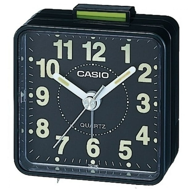 Despertador Casio TQ-140 Beeper con pantalla neográfica y cristal acrílico