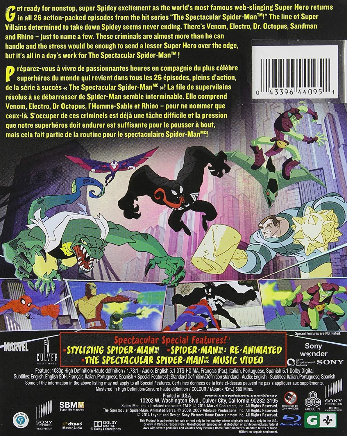 The Spectacular Spider-Man: The Complete Series - Seasons 1-2 [Blu-Ray]