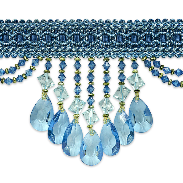 Expo Int'l Isabella Scalloped Bead Fringe Trim by the yard