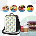 thumbnail image 4 of Honeii Rainbow Llama Print Insulated Lunch Bag, Reusable Lunch Box for Adult, Leakproof Cooler Bag for Work Office Travel Picnic, 4 of 7
