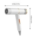 thumbnail image 3 of White White Fireproof Plastic Ionic Hair Dryer 134.6掳F Constant Temperature High Power Hot Wind Comb For Home Salon Styling 3 Speed Settings, 3 of 9