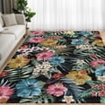 thumbnail image 2 of Shininglove Area Rugs Floral Washable Living Room Carpet, Non-Slip Low Pile Indoor Accent Soft Throw Rug for Bedroom Office Dining Room Nursery, 2 of 4