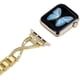 thumbnail image 4 of Correas de reloj compatibles con Apple Watch 38 mm, 40 mm, 41 mm, 42 mm, 44 mm, 45 mm SE Series 7 6 5 4 3 2 1 Joyería para mujer Correa de metal con pulsera de repuesto de diamantes brillantes, 4 of 5