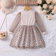 thumbnail image 4 of Elegant Knit Dress with Mesh Skirt and Bow Detail for Little Girls, Long Sleeve Round Neck Party Dress â for Fall, Winter, and Holiday Outings, Cute Toddler & Baby Girls Sweater Dress, 4 of 7