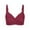 Red, variant on Women's Plus Size Seamless Comfy Bra,Woman's Embroidered Glossy Comfortable Breathable Bra Underwear No Rims 46 Size,Blue on