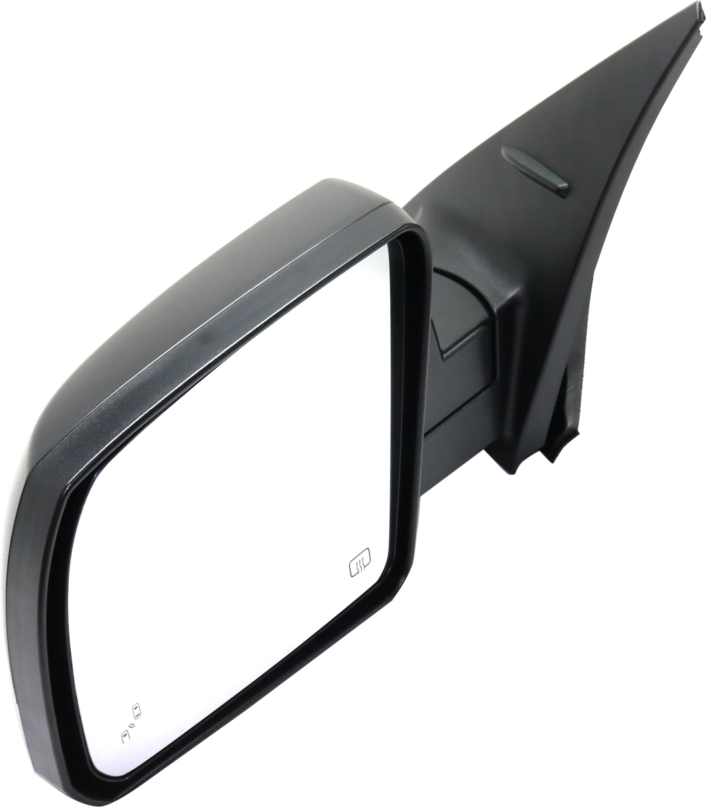 Mirror Compatible With 2014-2018 Toyota Tundra Left Driver Side Heated w/ Blind Spot Detection in Glass Textured Black Kool-Vue