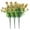 Yellow, variant on 3 Bundles Eucalyptus Artificial Flowers, 14.2'' UV Resistant Colorful Flower, Home Garden Decoration, for Indoor Outside Home Indoor Planter Porch Yard