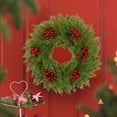 thumbnail image 6 of Hometravel Simulated Christmas Wreath, Artificial Pine Door Window Decoration, All-Season Holiday Wreath for Indoor Outdoor Display on Wall, Entrance, 6 of 6