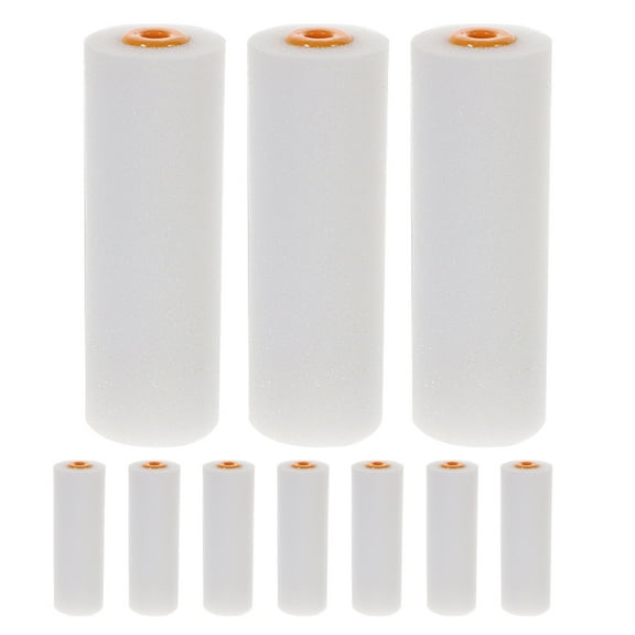 HOMEMAXS 10 Pcs Small Paint Rollers Mini for Painting Sponge Brush