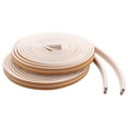 thumbnail image 1 of Weather Stripping Door Seal Strip Front Window Frame Foam Adhesive Rubber Soundproof, 2 Rolls Total Length 20M, White, 1 of 9