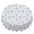 thumbnail image 2 of Pioneer Flower Floral Print Pattern Round Tablecloth 60 X 60 Inch, Wrinkle Resistant Wipeable Table Cloth for Kitchen Dining Picnic Patio Party, 2 of 6