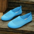 thumbnail image 4 of Miluxas Women's Flats Shoes Softable Slip On Round Toe Ballet Shoes Comfortable Dressy Knit Flat Blue 7.5(40), 4 of 7