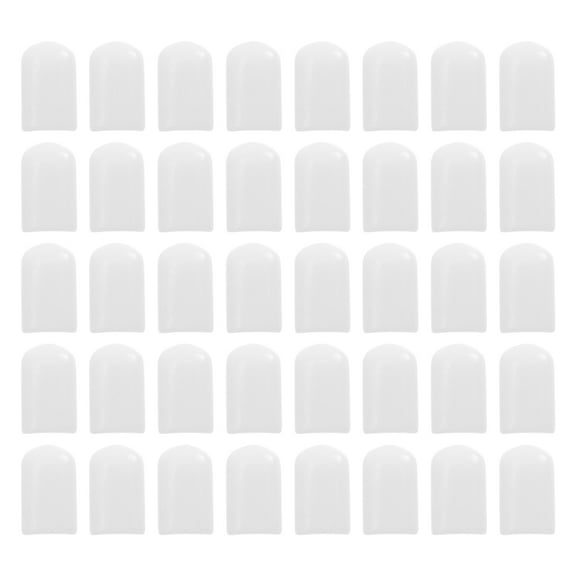 GOOHOCHY 100pcs Wire Sink Grid Rubber Feet Rubber Wire Bumpers White Sink Protectors