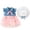 Pink 2, variant on HAOTAGS Girls Casual Dresses Size 12M,Floral Prints Summer Lightweight Summer Cute Kids Denim Dress Pink